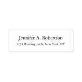 Eenvoudig elegant klassiek minimalistisch zelfinktende stempel (Design)