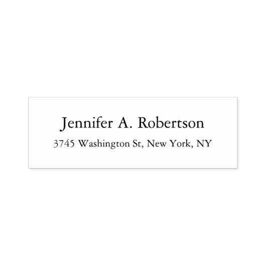 Eenvoudig elegant klassiek minimalistisch  zelfinktende stempel (Design)