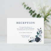 Eenvoudig Elegant | Klassieke Trouwontvangstkaart Kaart (Staand voorkant)
