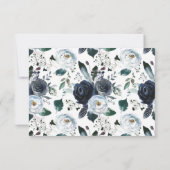 Eenvoudig Elegant | Klassieke Trouwontvangstkaart Kaart (Achterkant)