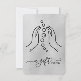 Eenvoudig elegant klein chiropractisch cadeau-cert