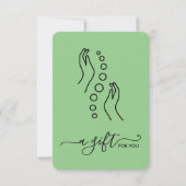 Eenvoudig elegant klein chiropractisch cadeau-cert (Voorkant)