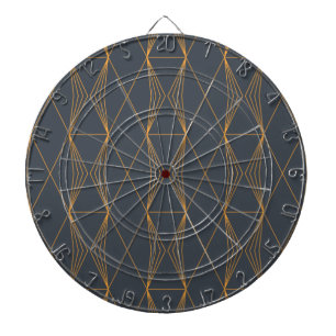 Eenvoudig, elegant, koel, trendline grafisch patro dartbord