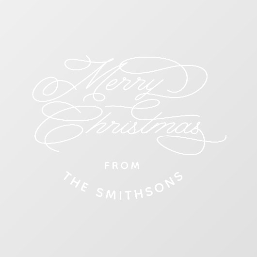 Eenvoudig & Elegant Kute Kerstmis Persoonlijk Raamsticker (Vel)