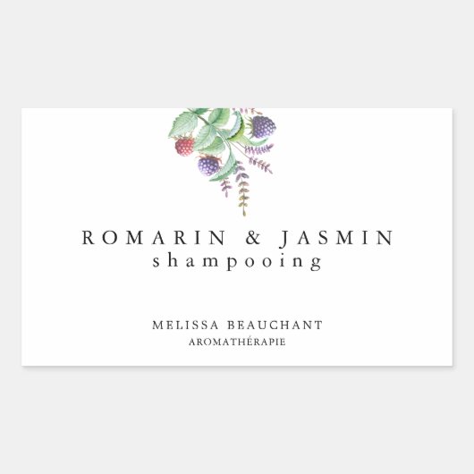 Eenvoudig Elegant Label Handmade Organic Holistic (Voorkant)