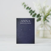 Eenvoudig elegant leder-draagbeeldscherm voor zeem visitekaartje (Staand voorkant)