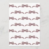 Eenvoudig Elegant  Lint & Boog Foto Save The Date (Achterkant)