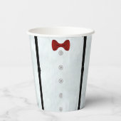 Eenvoudig Elegant Little Gentleman Baby shower Par Papieren Bekers (Achterkant)