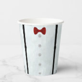 Eenvoudig Elegant Little Gentleman Baby shower Par Papieren Bekers (Voorkant)