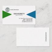 Eenvoudig elegant Logistic Visitekaartje van Drieh (Voorkant / Achterkant)