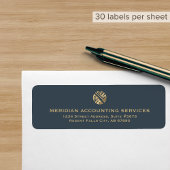 Eenvoudig elegant luxe adreslabel etiket