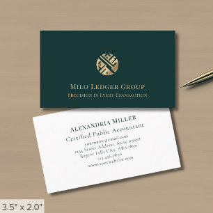 Eenvoudig Elegant Luxe Logo Visitekaartje