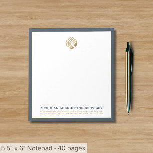 Eenvoudig Elegant Luxe Notitieblok