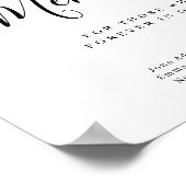 Eenvoudig elegant manuscript in het liefhebbende g poster (Hoek)