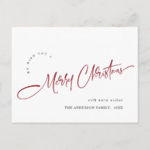 Eenvoudig Elegant Merry kerstcadeaudag