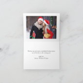 Eenvoudig Elegant Merry Kerstmis 3 PHOTO Greep Feestdagen Kaart (Binnen)