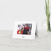 Eenvoudig Elegant Merry Kerstmis 3 PHOTO Greep Feestdagen Kaart (Achterkant)