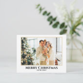 Eenvoudig elegant met briefkaart voor kerstmis aan (Staand voorkant)