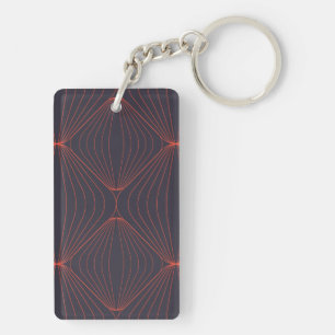 Eenvoudig, elegant, met Kerstmis geïnspireerd graf Sleutelhanger
