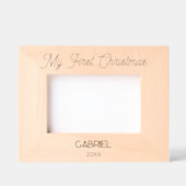 Eenvoudig Elegant Mijn eerste kerst Gegraveerde Lijstjes (Voorkant)
