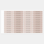 Eenvoudig Elegant Minimaal Dusky Blush kaars Label (Vel)