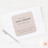 Eenvoudig Elegant Minimaal Dusky Blush Zeep Label (Envelop)