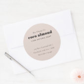 Eenvoudig Elegant Minimaal Dusky Blush Zeep Label (Envelop)