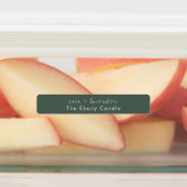 Eenvoudig Elegant Minimaal Dusky Green Candle Labe Labels (Aangebracht)