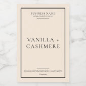 Eenvoudig Elegant minimaal kaarslabel Voedselcontainer Etiket (Enkel label)