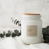 EENVOUDIG ELEGANT MINIMAAL MODERN RUSTIC KRAFT VIERKANTE STICKER