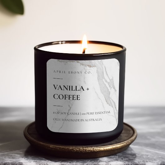 EENVOUDIG ELEGANT MINIMAAL MODERN WITTE GEMARKTE S VIERKANTE STICKER