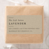 Eenvoudig Elegant Minimaal Rustiek Craft Kaarsenla Etiket (Insitu)