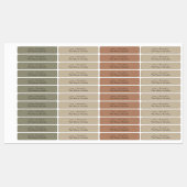 Eenvoudig Elegant Minimaal Rustiek Kraft Kaarsenla Labels (Vel)
