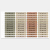 Eenvoudig Elegant Minimaal Rustiek Kraft Kaarsenla Labels (Vel)