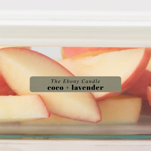 Eenvoudig Elegant Minimaal Rustiek Kraft Kaarsenla Labels (Aangebracht)