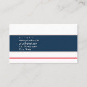 Eenvoudig elegant minimaal vrouwelijk Visitekaartj Visitekaartje (Achterkant)
