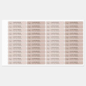 Eenvoudig Elegant Minimal Blush Logo kaars label (Vel)