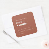Eenvoudig Elegant Minimal Rustic Rust Candle Label (Envelop)