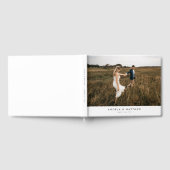 Eenvoudig Elegant Minimalist Photo Wedding Gastenboek (Volledig)