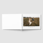 Eenvoudig Elegant Minimalist Photo Wedding Gastenboek (Volledig)