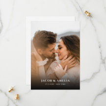 Eenvoudig Elegant Minimalist Photo Wedding