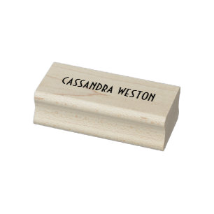 Eenvoudig Elegant Minimalistisch #3 Alleen naam Rubberstempel