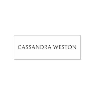 Eenvoudig Elegant Minimalistisch #82 Alleen naam Zelfinktende Stempel