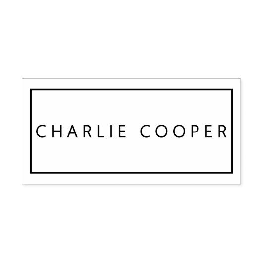 Eenvoudig Elegant Minimalistisch #96Str Naam Only  Zelfinktende Stempel (Design)