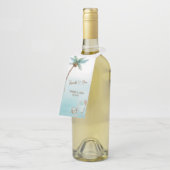 Eenvoudig Elegant minimalistisch aangepast strand  Flessenhanger (Schuin)