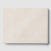 Eenvoudig Elegant Minimalistisch Beige Bruiloft Ga Gastenboek (Achterkant)