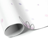 Eenvoudig elegant minimalistisch ditsy Floral desi Cadeaupapier (Rol Hoek)