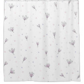 Eenvoudig elegant minimalistisch ditsy Floral desi Douchegordijn (Voorkant)