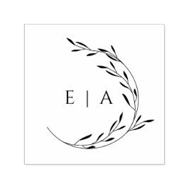 Eenvoudig Elegant minimalistisch olievlek met groo Zelfinktende Stempel