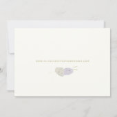 Eenvoudig Elegant minimalistisch Romantic Floral W Save The Date (Achterkant)